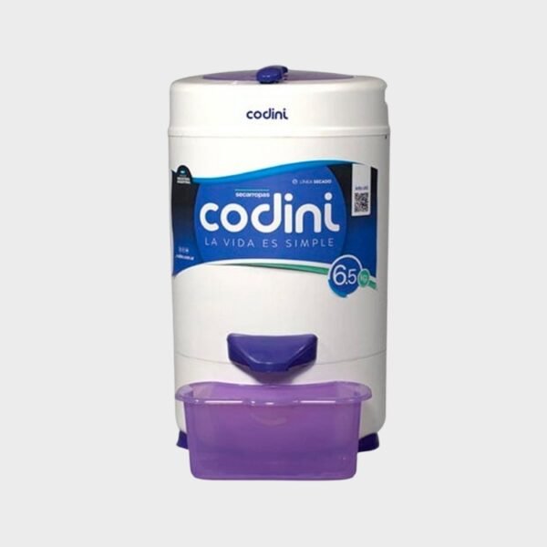 Codini Secarropas Centrífugo 6.5 kg 2800 rpm Con Recolector