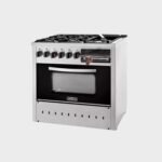 Sol Real Cocina Multifunción 4 Hornallas Con Plancha, Carlitero y Parrilla Rejas de Fundición Puerta de Vidrio Piso tej. Refractario. 86.2 cm