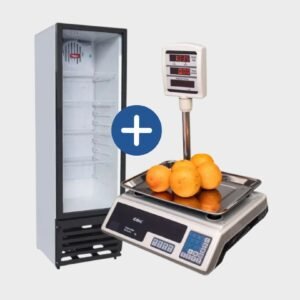 Exhibidora 315 Lts + Balanza 30kg con Mástil