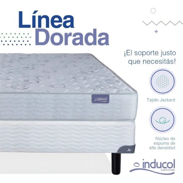 Inducol Colchón Línea Dorada 0.80/1.00/1.40 x 0.20/0.24 Espuma - Imagen 3