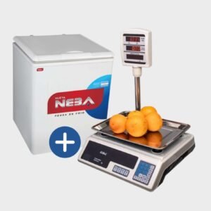 Freezer sin Visor Neba 245 Lts + Balanza 30kg con Mástil