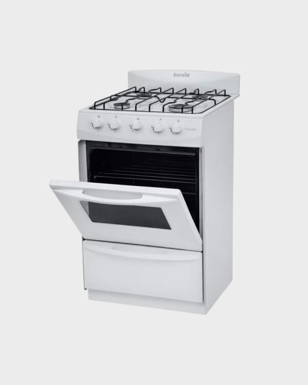 Escorial Cocina Candor 4 Hornallas Gas N/L Eficiencia Clase A con Respaldo Ext. - Imagen 2