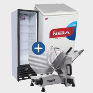 Exhibidora 315 Lts + Freezer 245 Lts + Cortadora de Fiambre 300mm