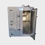 Behmont Heladera Carnicera 73 Pies 1.70 Laterales Madera Caju