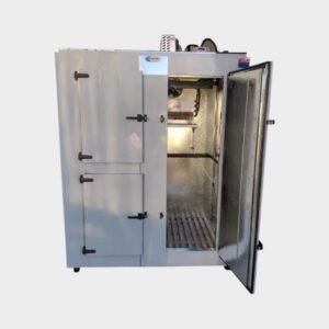 Behmont Heladera Carnicera 73 Pies 1.70 Laterales Madera Caju
