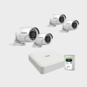 PcBox Kit de Vigilancia DVR + 4 Cámaras - 4 Bobinas con Disco 1 TB