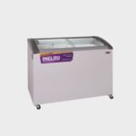 Inelro - Freezer Exhibidor Horizontal 279 L - 2 Canasto - Plano Inclinado - Vidrio Curvo
