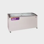 Inelro - Freezer Exhibidor Horizontal 455 L - 3 Canastos - Plano Inclinado - Vidrio Curvo