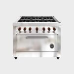 Morelli Cocina 1100 Mr. Cheff 6 Hornallas Reja Fundición Puerta Ciega