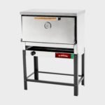 Sol Real El Gauchito Horno 6 Pizzas Piso de tejas Refractarias Acero Inox. 3 rejillas