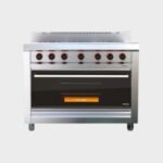 Morelli Cocina 1100 Mr. Cheff 6 Hornallas Reja Fundición Puerta con Visor