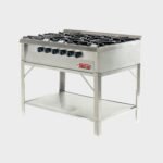 Sol Real Anafe 6 Hornallas 24.000 kcal/h Acero Inox- Reja Fundición