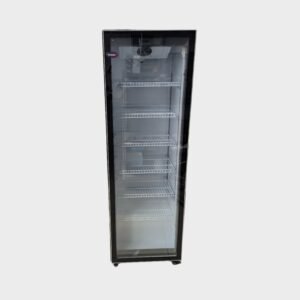 Behmont Exhibidora Vertical 470 Lts Puerta Vidrio Con Ruedas 6 Estantes
