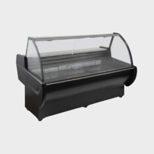 Batea Mostrador 1.60mt Vidrio Curvo