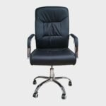 Sillon de Oficina Spandau - Cuero - Altura Regulable - Negro