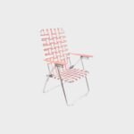 Descansar Reposera Plegable Aluminio Reposamanos Madera 5 Posiciones