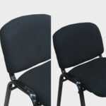 Silla Fija Apilable Oland - Tapizada - Negro - Imagen 3