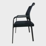 Silla fija Apilable Narke - Tela Mesh - Cromada - Negro - Imagen 7