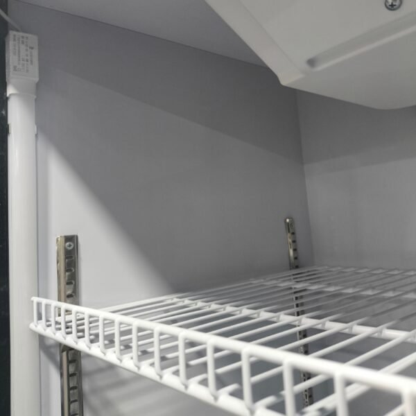 Behmont Exhibidora Vertical 910 Lts 2 Puertas Vidrio Con Ruedas 5 Estantes - Imagen 2