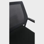 Silla fija Apilable Narke - Tela Mesh - Cromada - Negro - Imagen 4