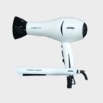Atma - SET Secador Ionico 1800 w Boton frío + Planchita 220ºC Placas de Ceramica