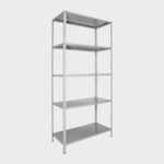 Estante Módulo 200x90x30 - 5 Estantes - 50kg por Estante - Encastrable - Blanco