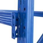 Rack 200x120x40 Inicial - 5 Estantes - 100kg por Estante - Encastrable - Azul y Naranja - Imagen 2