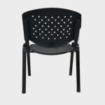 Silla Fija Apilable Steglitz - PVC - Negro - Imagen 4