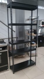 Estante Módulo 200x90x30 - 5 Estantes - 50kg por Estante - Encastrable - Negro - Imagen 3