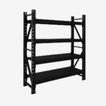 Rack 200x120x40 Inicial - 5 Estantes - 100kg por Estante - Encastrable - Negro