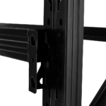 Rack 200x120x40 Inicial - 5 Estantes - 100kg por Estante - Encastrable - Negro - Imagen 2