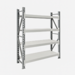 Rack 200x120x40 Inicial - 5 Estantes - 100kg por Estante - Encastrable - Blanco