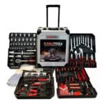 Kanji - Kit de herramientas 499 piezas - Con valija y atornillador eléctrico