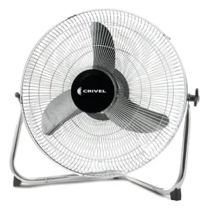Crivel - Turboventilador 16" 45 W - 3 aspas plásticas - Fijo - Rejilla giratoria