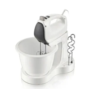 Philips - Batidora de mano con pedestal 400 W - Bowl plástico - Accesorio para amasar