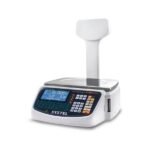 Systel - Balanza con mastil 30 kg Cuora Max - Ticket y etiqueta - Con batería - USB