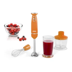 Atma - Licuadora de mano 600 W - Vaso 500 ml - C/batidor y picador - Varilla acero inox.