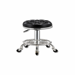 Taburete giratorio con Ruedas - Tapizado Capitoné