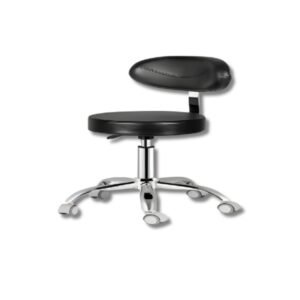 Taburete giratorio con Ruedas y Respaldo