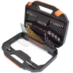 Black & Decker - Kit 70 Piezas, Puntas, Mechas (metal, titanio, madera, concreto)