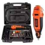 Black & Decker - Mini Torno Vel. Variable 8000 a 27000 RPM Incluye 113 Accesorios